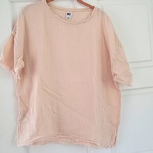 NSF EUC oversize cotton muslin shirt